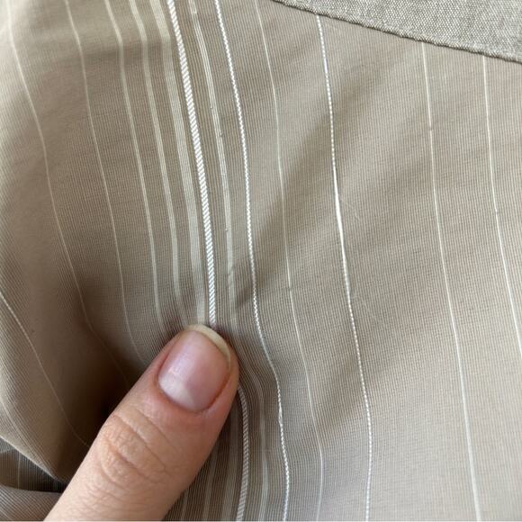 LA REDOUTE Faux Wrap Tulip Skirt Womens Size 14 Modest Office Professional Beige - Picture 5 of 8